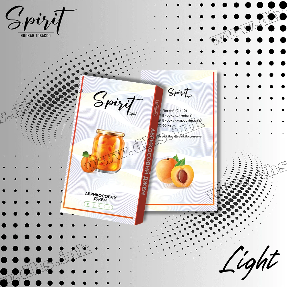 Тютюн Spirit (Спіріт) Light - Абрикосовий Джем 50г